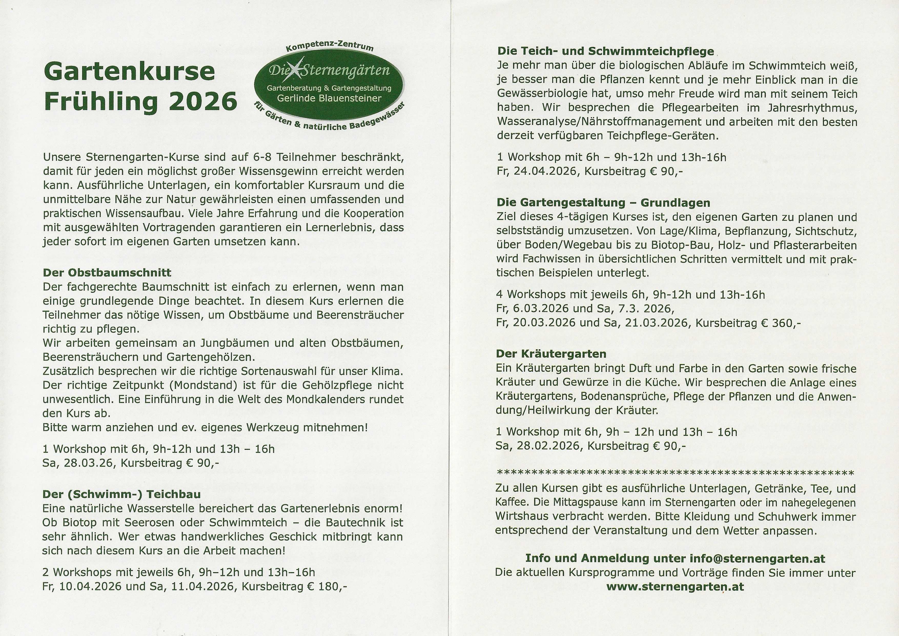 20 Jahre Sternengärten